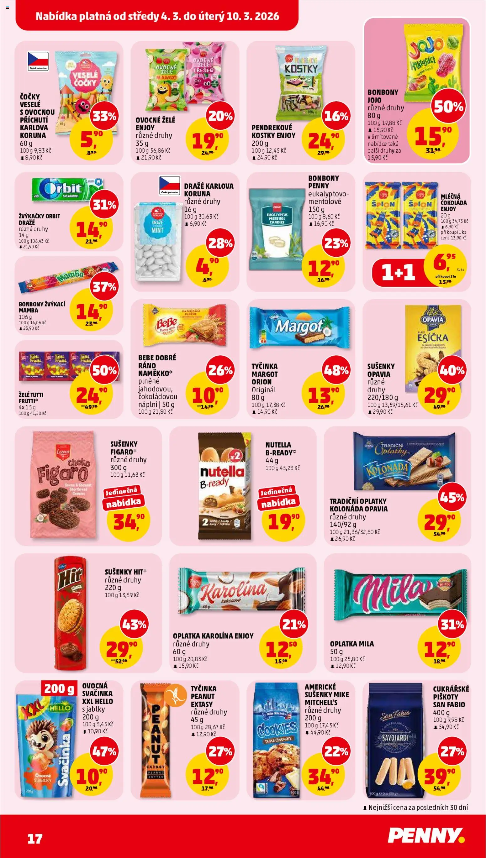 Penny Market leták od 04.03.2026 | Strana: 17 | Produkty: Mango, Čokoláda, Piškoty, Kostky