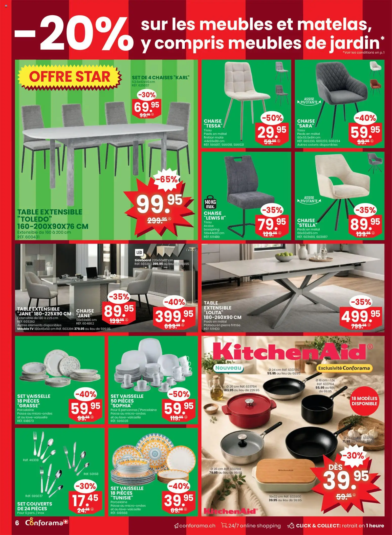 Conforama aktionen FR – gültig ab 03.06.2026 | Seite: 6 | Produkte: TV, Sideboard