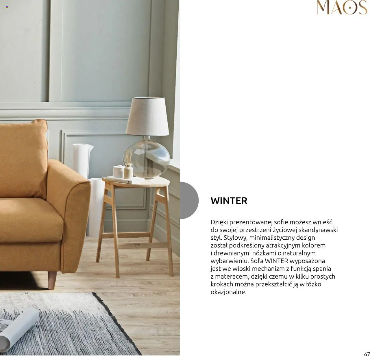 Black Red White Gazetka - Katalog mebli wypoczynkowych MAOS od 27.08.2024 | Strona: 67 | Produkty: Łóżko, Sofa