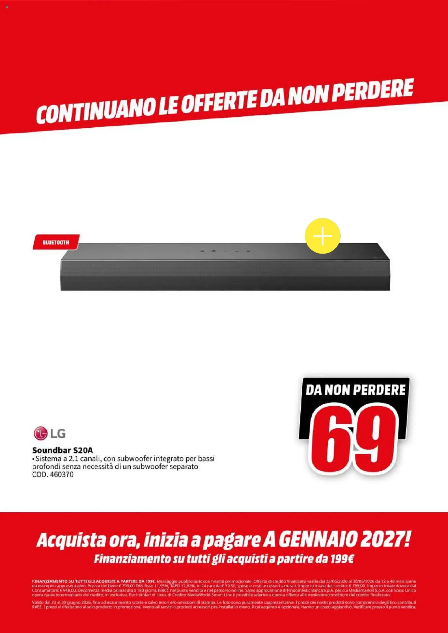 Volantino Media World del 23/06/2026 | Pagina: 54 | Prodotti: Soundbar