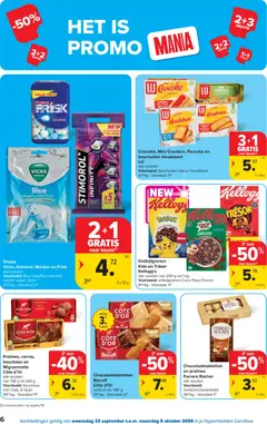 Carrefour folder week 39 - Voorbeeld van een folder van Carrefour, geldig van 23/09/2026 | Pagina: 6 | Producten: Snoep, Ferrero Rocher, Crackers, Melk