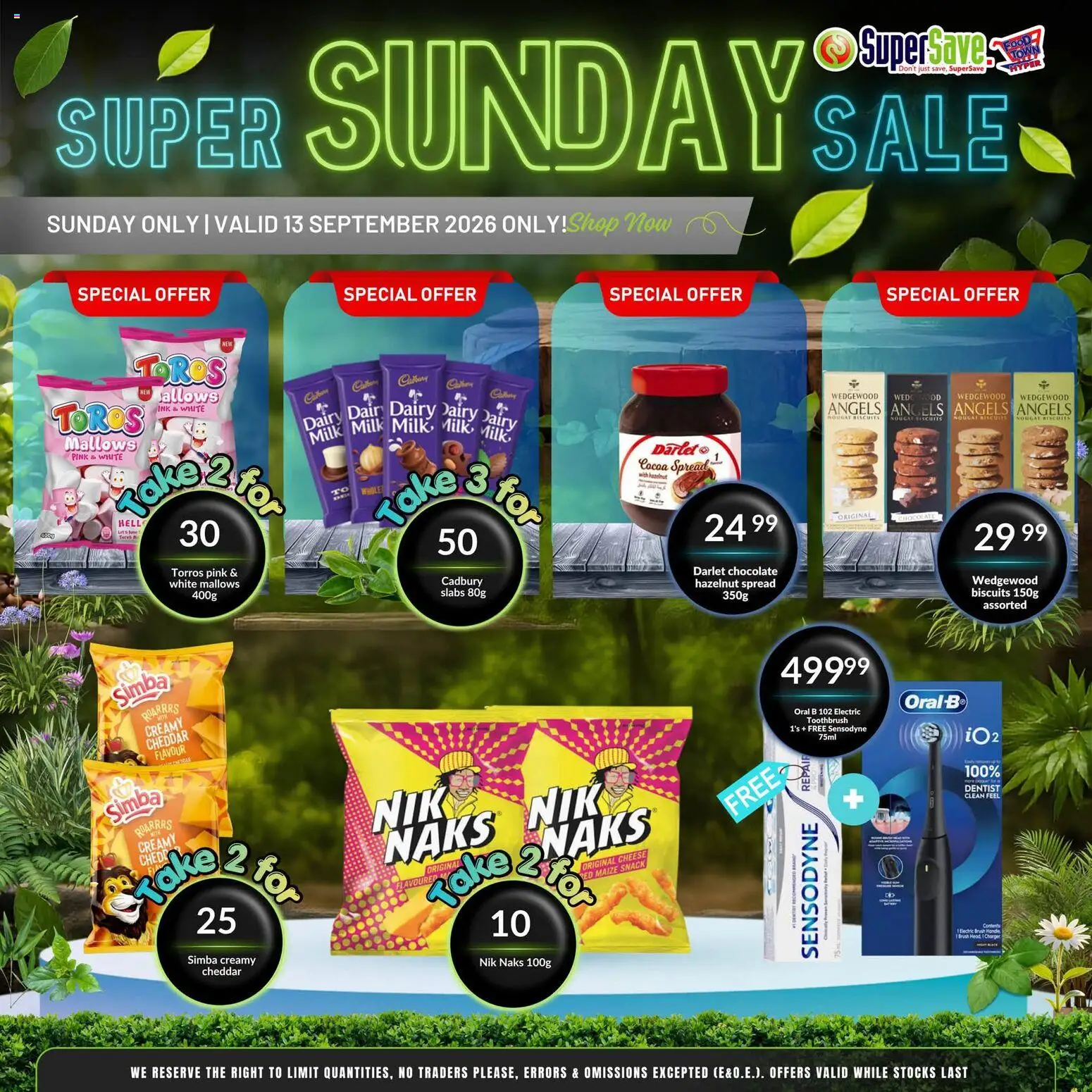 New Super Save catalogue – valid from 13/09/2026 | Page: 6 | Products: Spread, Cocoa, Biscuits, Brush