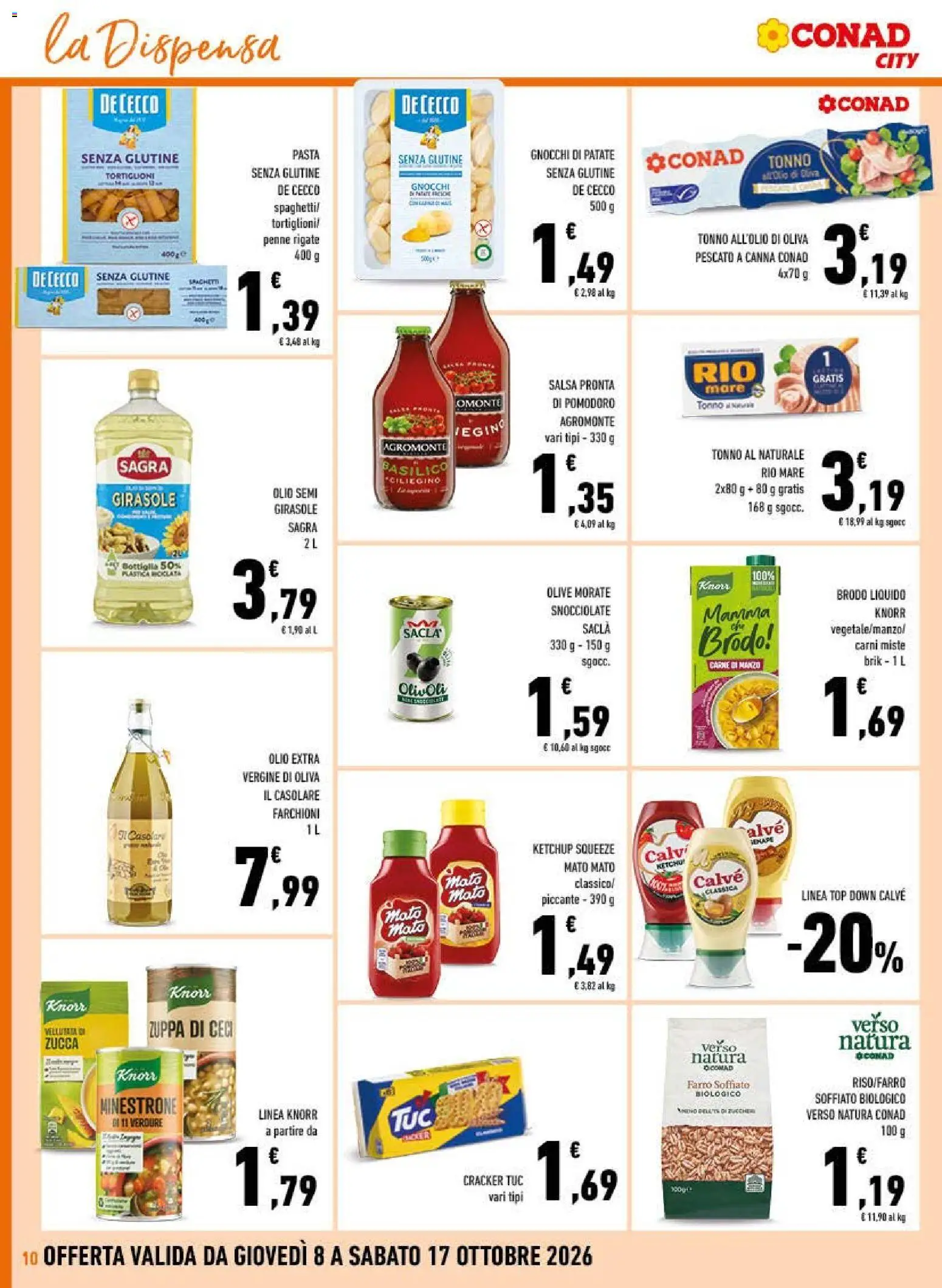 Volantino Conad del 08/10/2026 | Pagina: 10