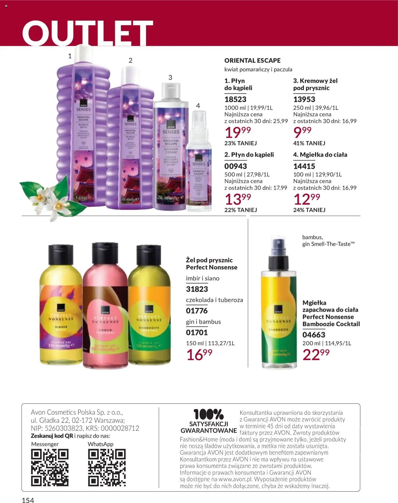 Avon Katalog 9 2026 od 01.09.2026 | Strona: 154 | Produkty: Płyn do kąpieli, Prysznic, Czekolada, Żel pod prysznic