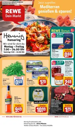 Rewe Prospekt Münster ab 31.08.2026 gültig