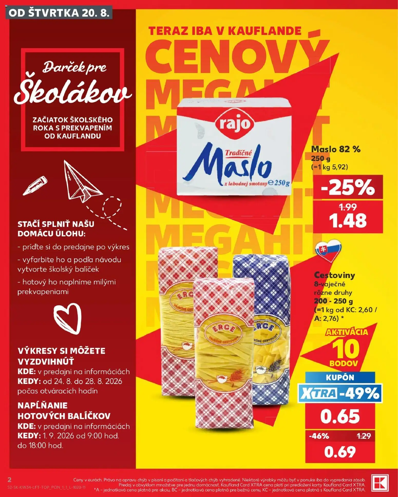 Kaufland SK akciós ujság - amely érvényes a következő dátumtól: 2026.08.20. | Oldal: 2