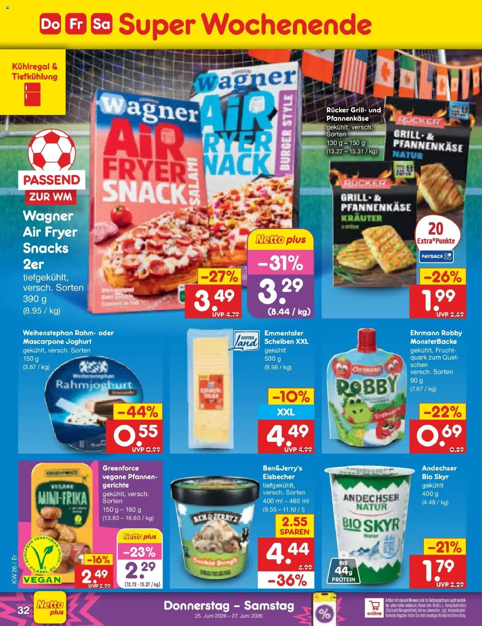 Netto Marken-Discount Prospekt Nordhausen – gültig ab 21.06.2026 | Seite: 45 | Produkte: Quark, Mascarpone, Joghurt, Skyr