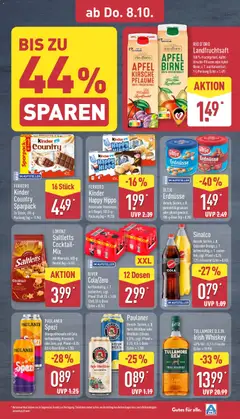 ÜLTJE Erdnüsse, Versch. Sorten, z. B. geröstet & gesalzen oder pikant gewürzt; 180-g-Dose (kg = 8.28) ab 05.10.2026 gültig | Seite: 33