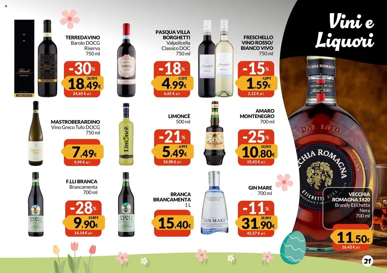 Volantino Galassia del 12.03.2026 | Pagina: 21 | Prodotti: Vino, Menta, Brandy, Amaro