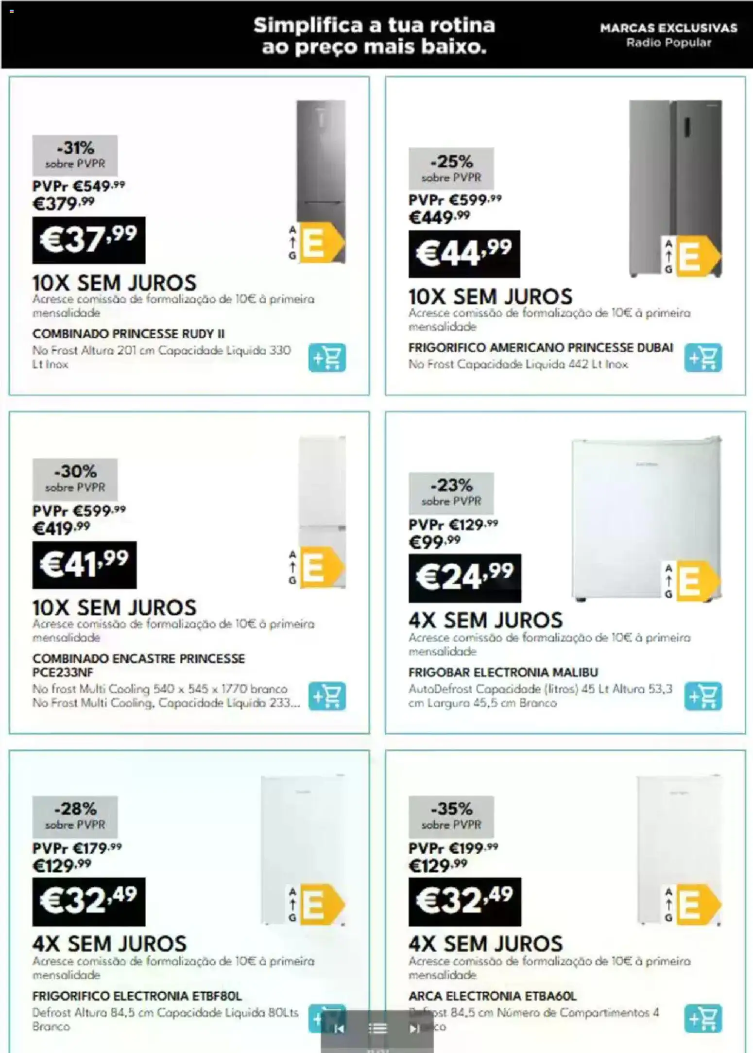 Radio Popular folheto 24x sem Juros │ válido de 01/07/2026 | Página: 11 | Produtos: Rádio, Frigorífico