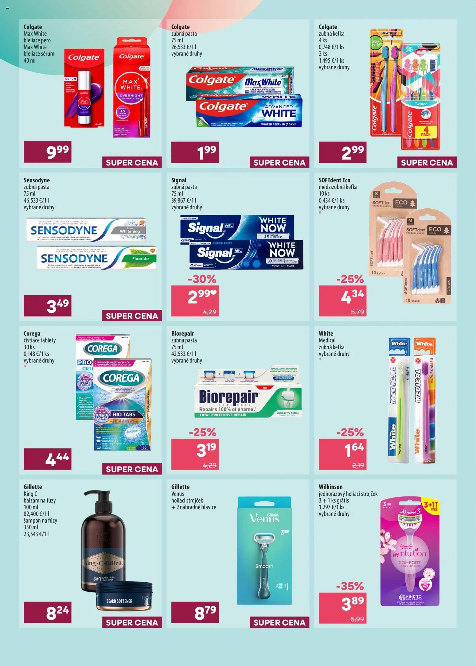 Nové 101 drogerie akcie – leták je platný od 21.10.2026 | Strana: 2 | Produkty: Zubná kefka, Strojček, Holiaci strojček, Šampón