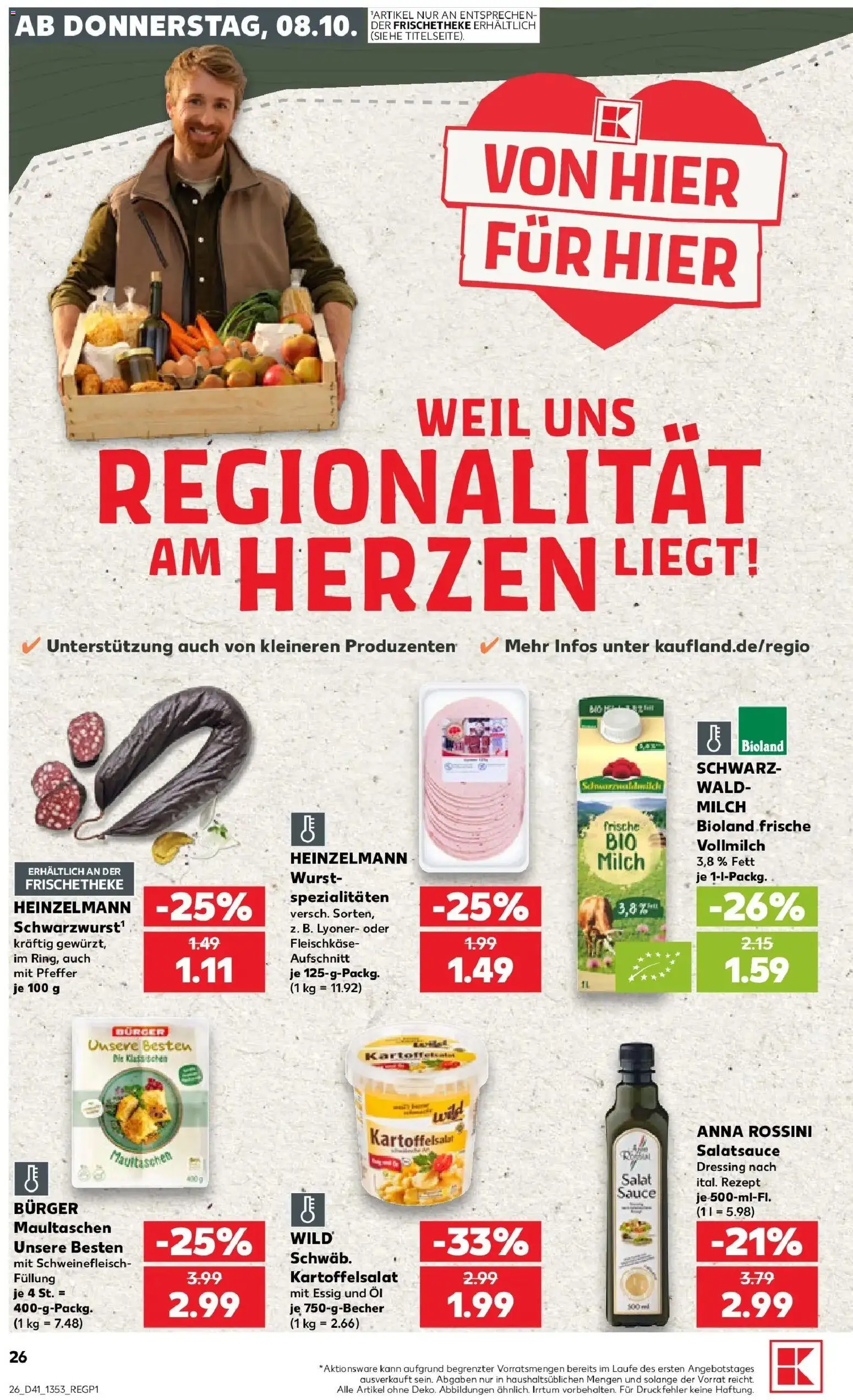 Prospekt Kaufland ab 05.10.2026 » Angebote Online zum Blättern | Seite: 36 | Produkte: Milch, Öl, Spezialitäten, Dressing