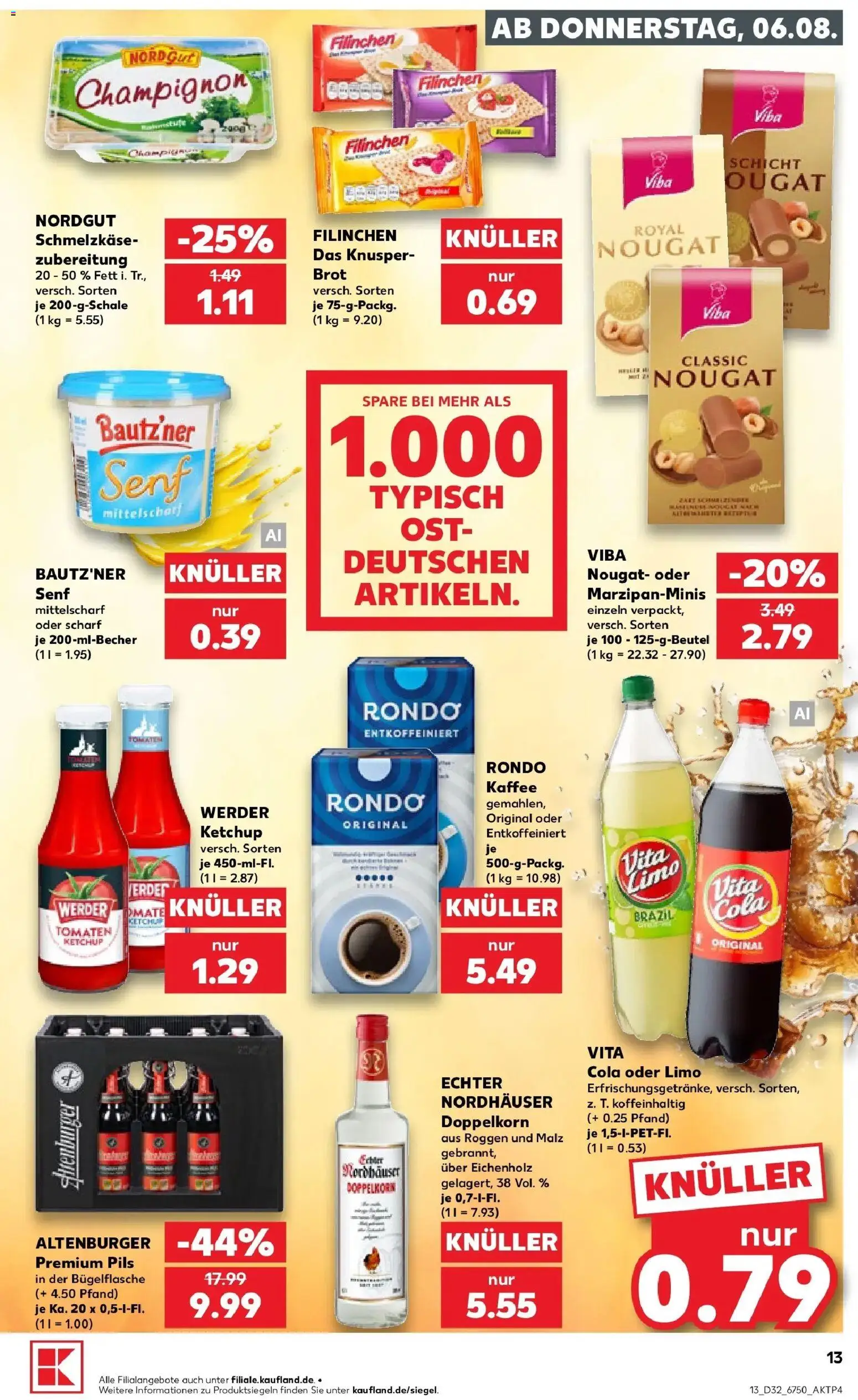 Kaufland Prospekt Eisenhüttenstadt – gültig ab 03.08.2026 | Seite: 22 | Produkte: Kaffee, Pils, Tomaten, Ketchup