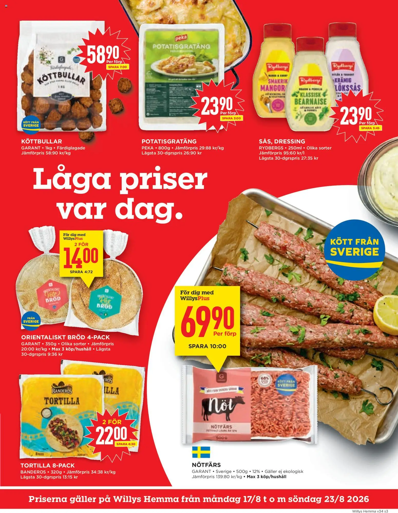 Willys reklamblad aktuell från 17/08/2026 | Sida: 3