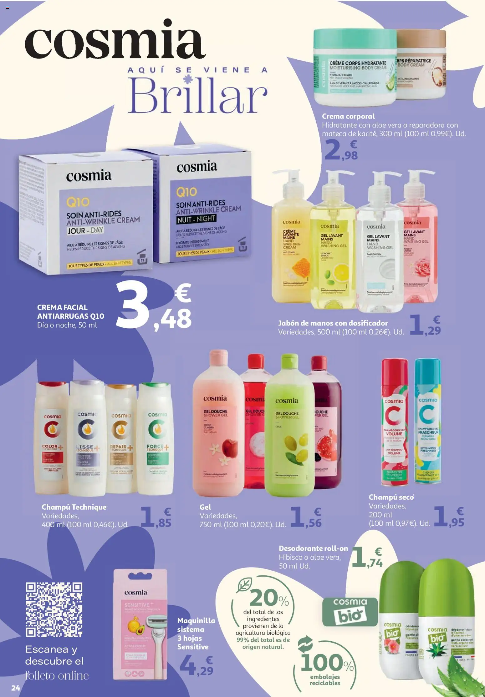 Alcampo HG Nacional │ válido desde el 19.05.2026 | Página: 24 | Productos: Jabón, Desodorante, Crema facial, Crema