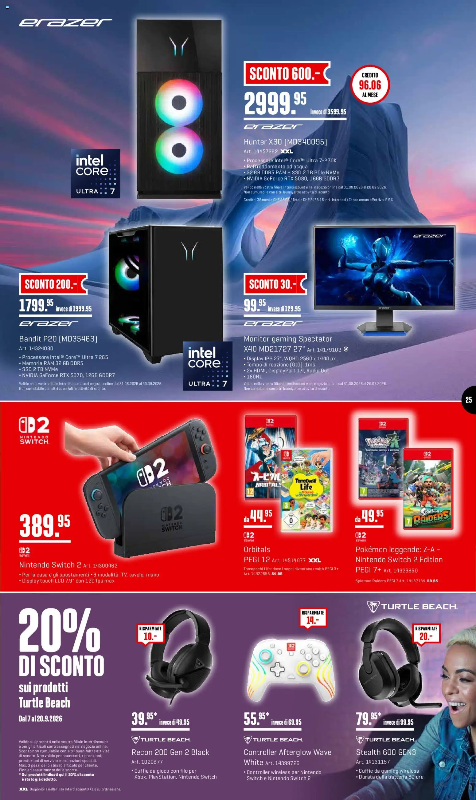 Interdiscount aktionen Offerti – gültig ab 07.09.2026 | Seite: 25 | Produkte: Audio, Monitor