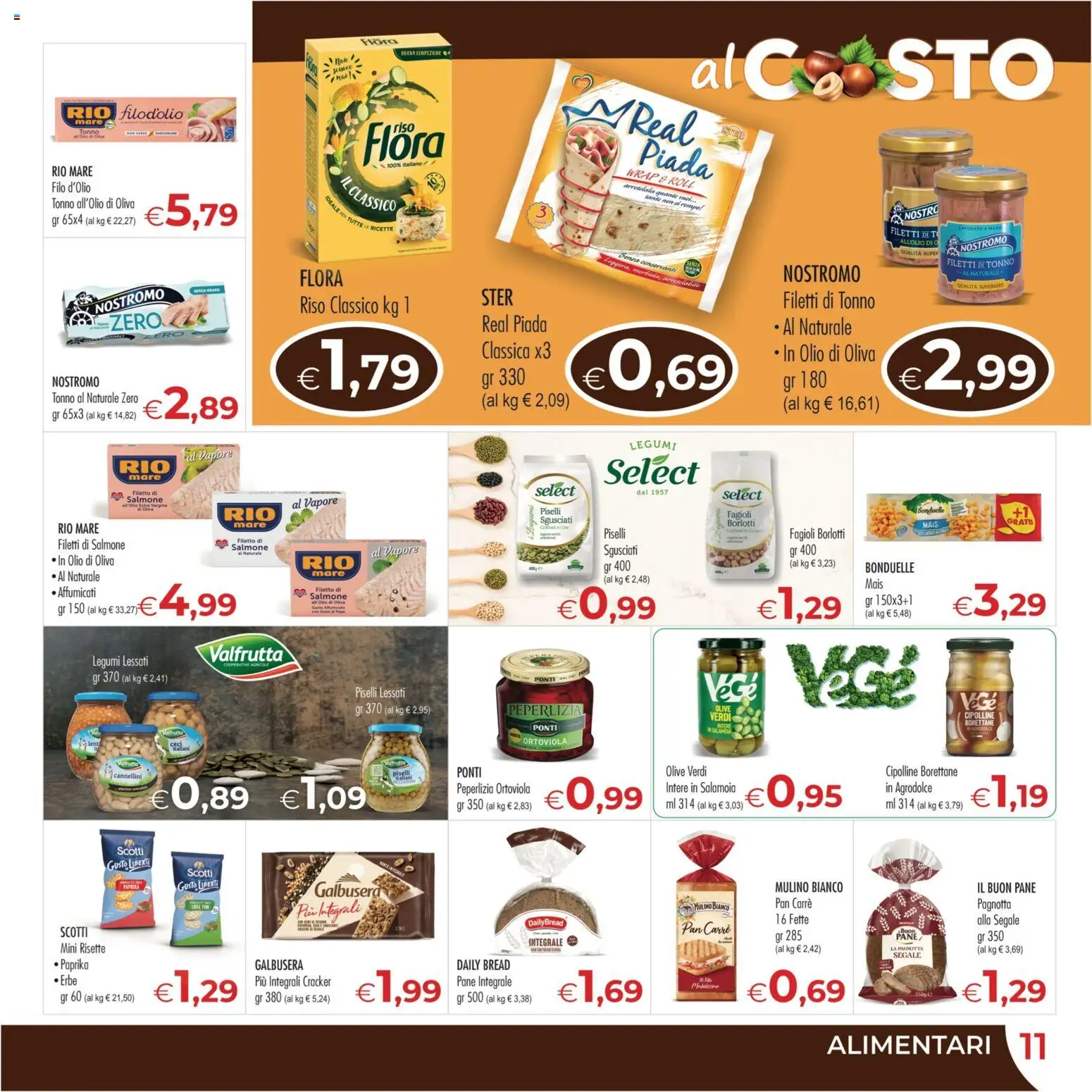 Volantino MerSi Supermercati del 07/10/2026 | Pagina: 11 | Prodotti: Filetto di salmone, Cannellini, Cipolline, Olio di Oliva