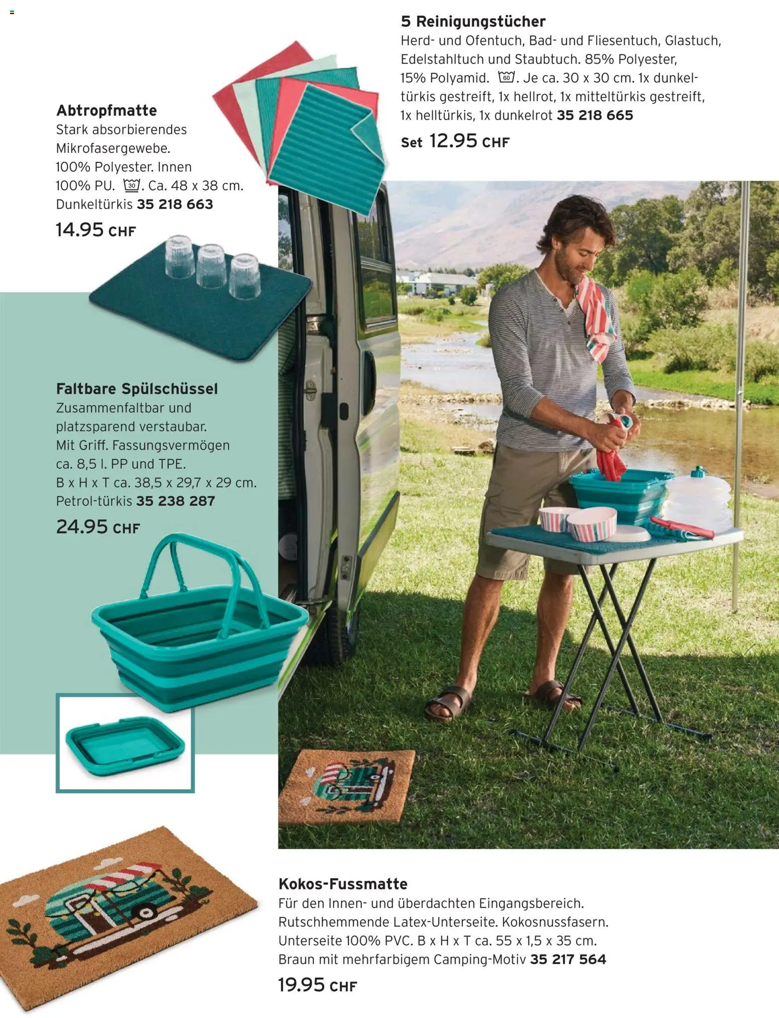 Tchibo aktionen Draußen kochen – gültig ab 14.07.2026 | Seite: 24 | Produkte: Bad, Reinigungstücher, Herd