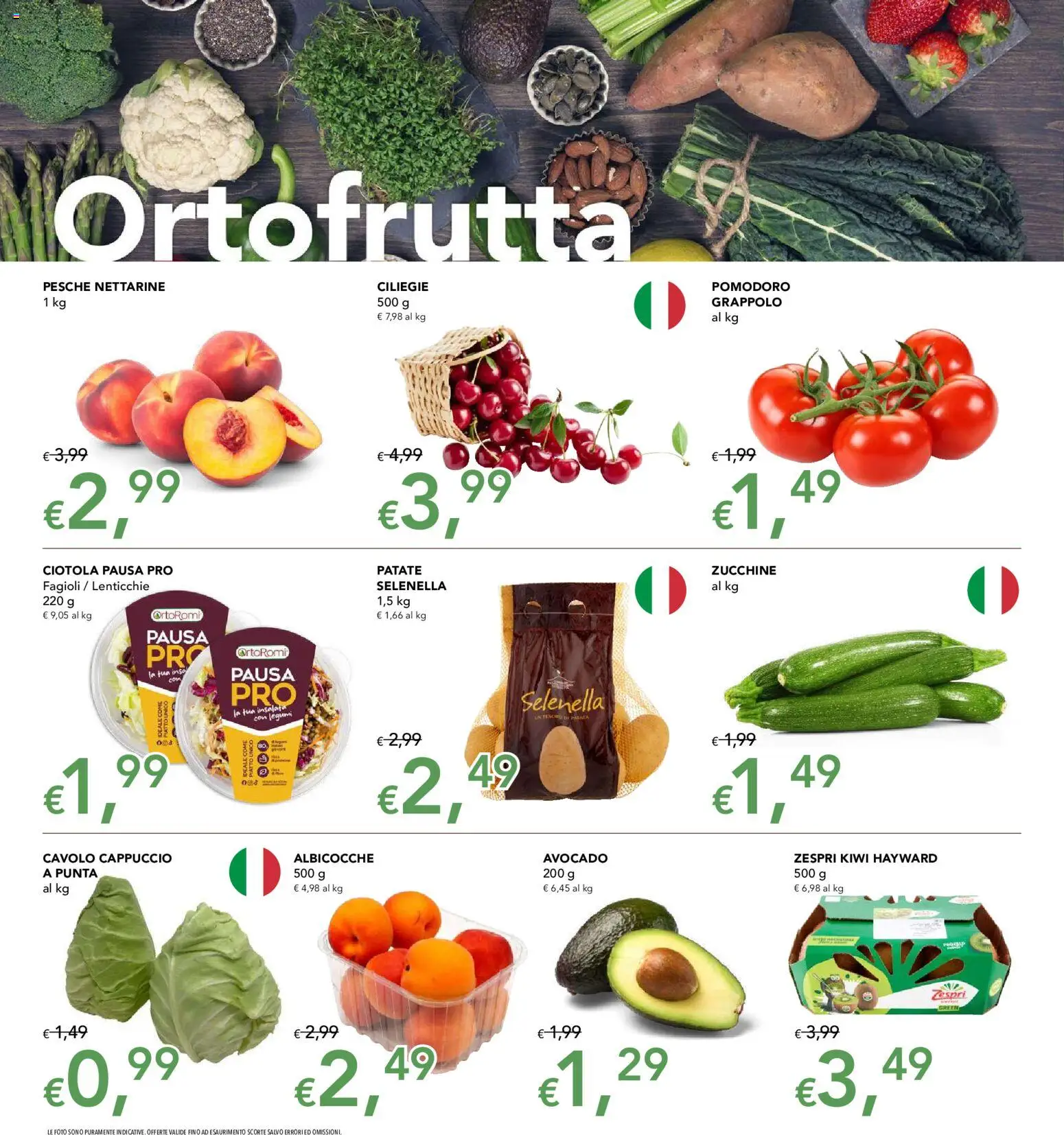 Volantino Migross del 21.05.2026 | Pagina: 2 | Prodotti: Kiwi, Pomodoro, Cappuccio, Albicocche