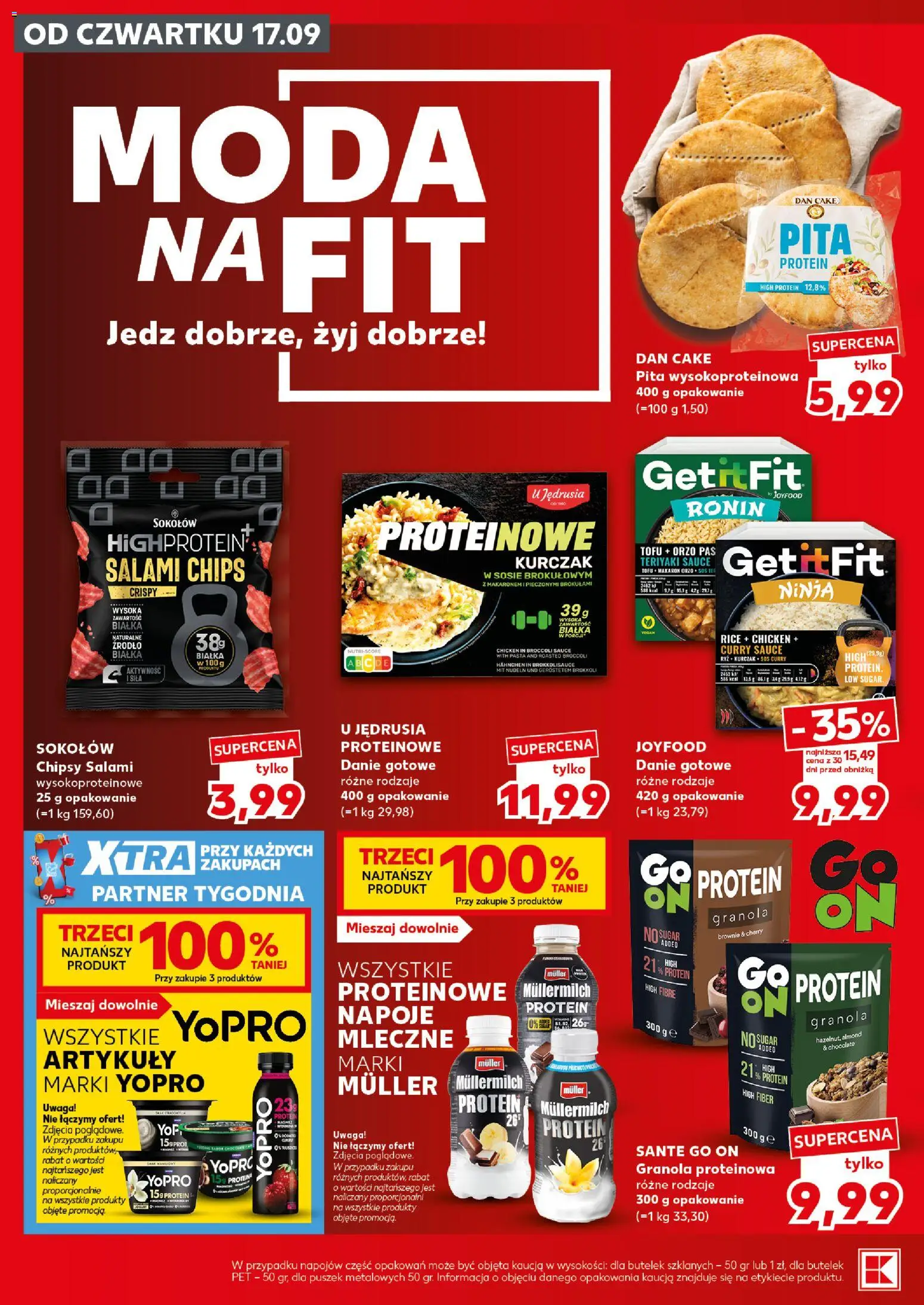 Kaufland Polsko leták - Mocny start od 21.09.2026 | Strana: 20 | Produkty: Granola, Brownie, Tofu, Chipsy