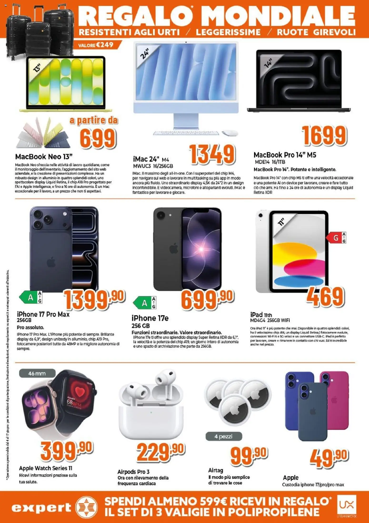 Volantino Expert del 04.06.2026 | Pagina: 17 | Prodotti: Iphone, Connettore, Apple Watch, Airpods