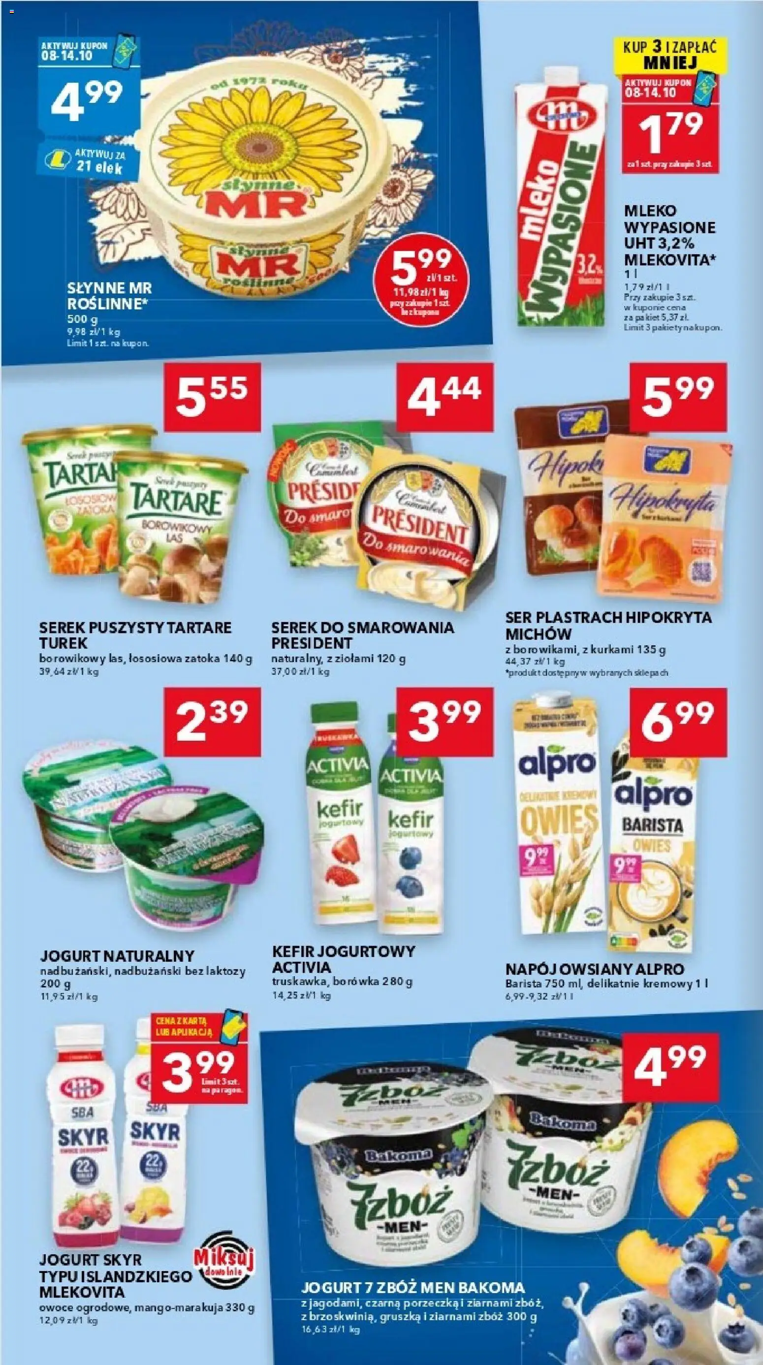 Lewiatan gazetka - Warszawa od 08.10.2026 | Strona: 4 | Produkty: Alpro, Serek, Porzeczka, Skyr