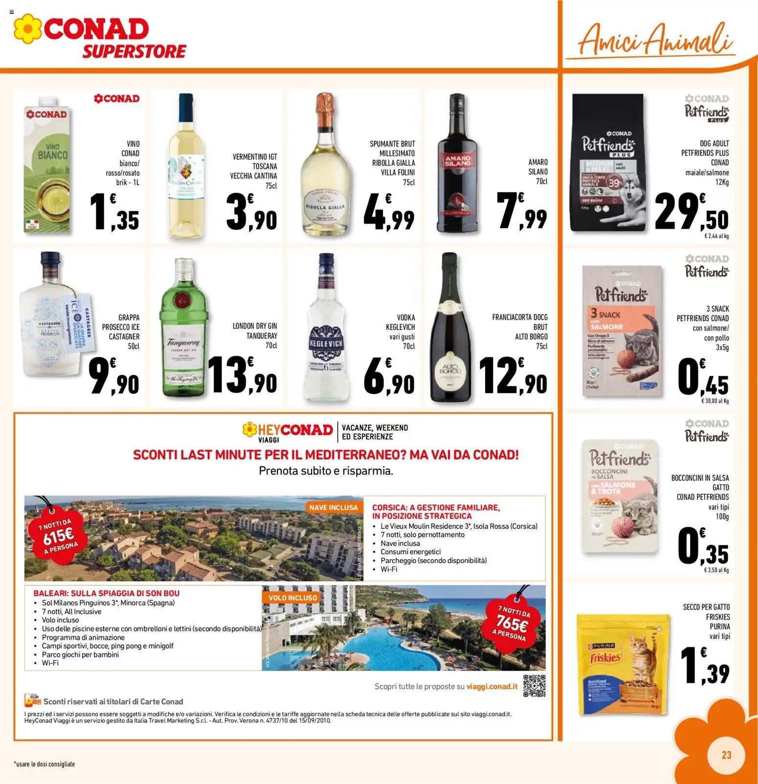 Volantino Conad del 29/07/2026 | Pagina: 23 | Prodotti: Salsa, Vino, Grappa, Amaro