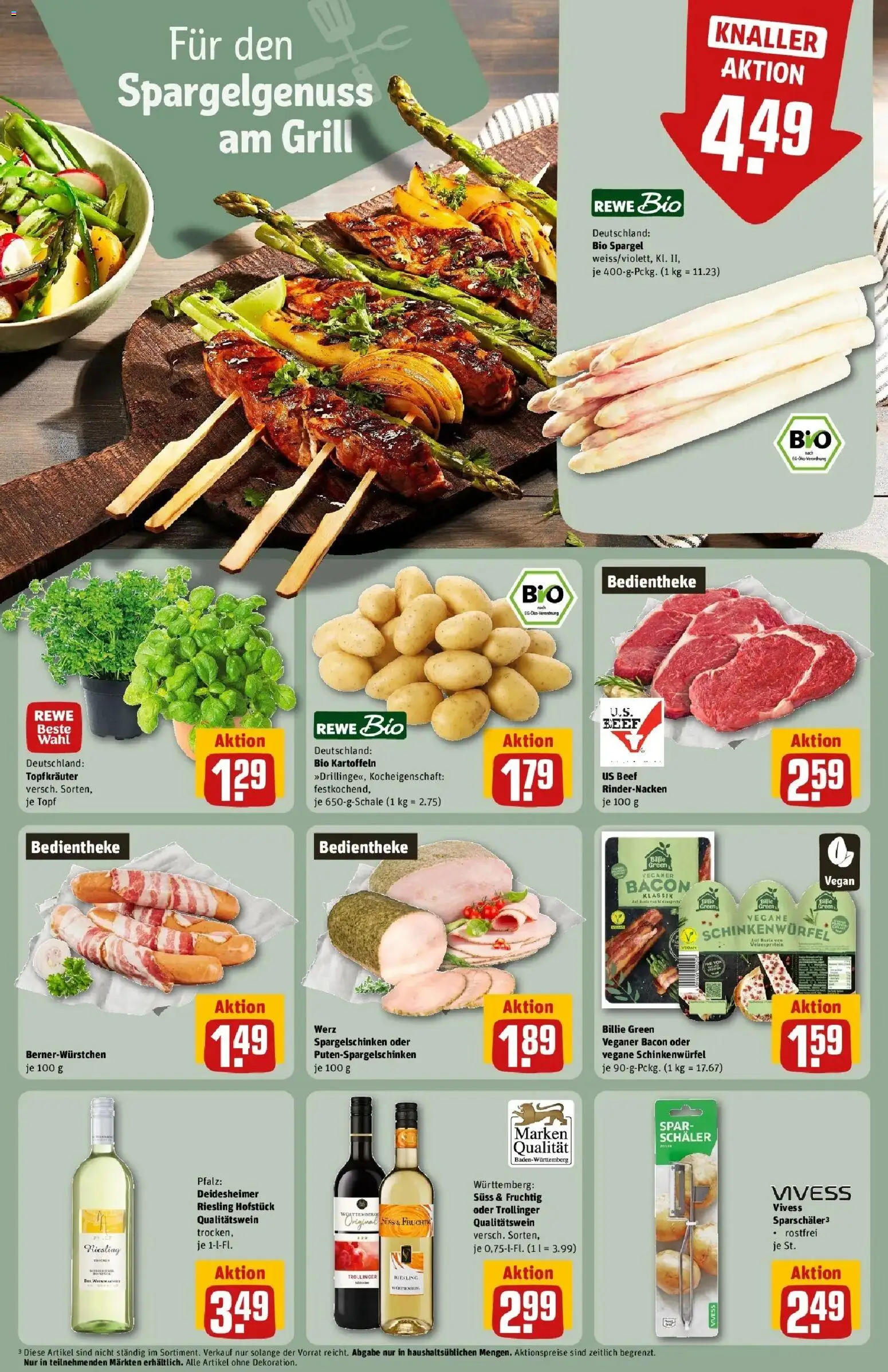 Rewe Prospekt Gemmrigheim – gültig ab 17.05.2026 | Seite: 21 | Produkte: Grill, Spargel, Kartoffeln