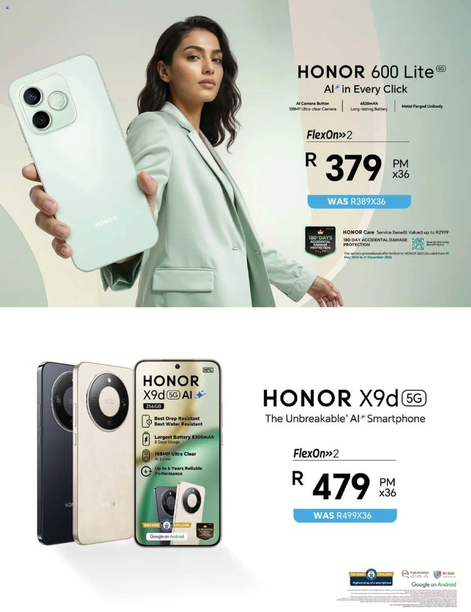 New Telkom catalogue – valid from 07/10/2026 | Page: 15 | Products: Smartphone, Camera, Battery, Water