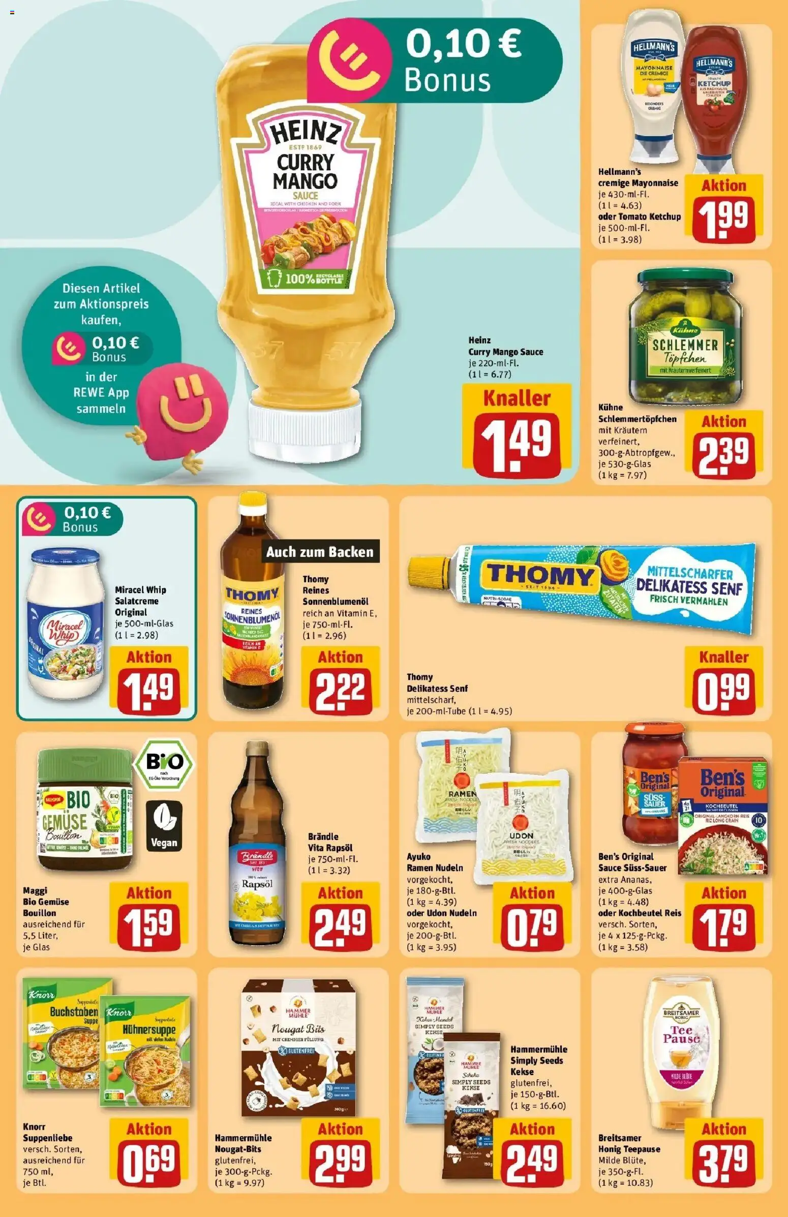 REWE Prospekt ab 17.08.2026 zum Blättern » Angebote | Seite: 26 | Produkte: Rapsöl, Gemüse, Nudeln, Kekse