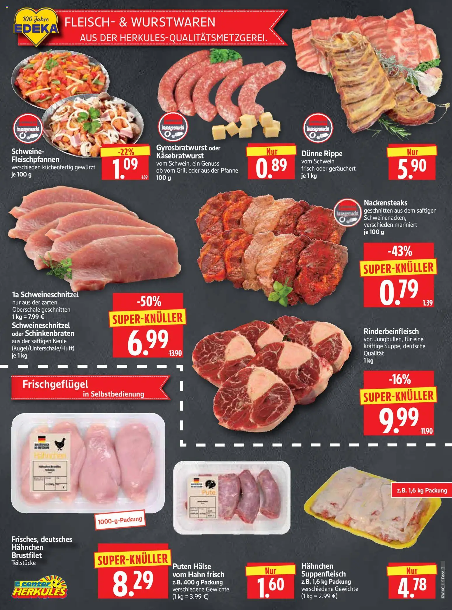 HERKULES Prospekt – gültig ab 28.09.2026 | Seite: 2 | Produkte: Pute, Grill, Suppenfleisch, Fleisch