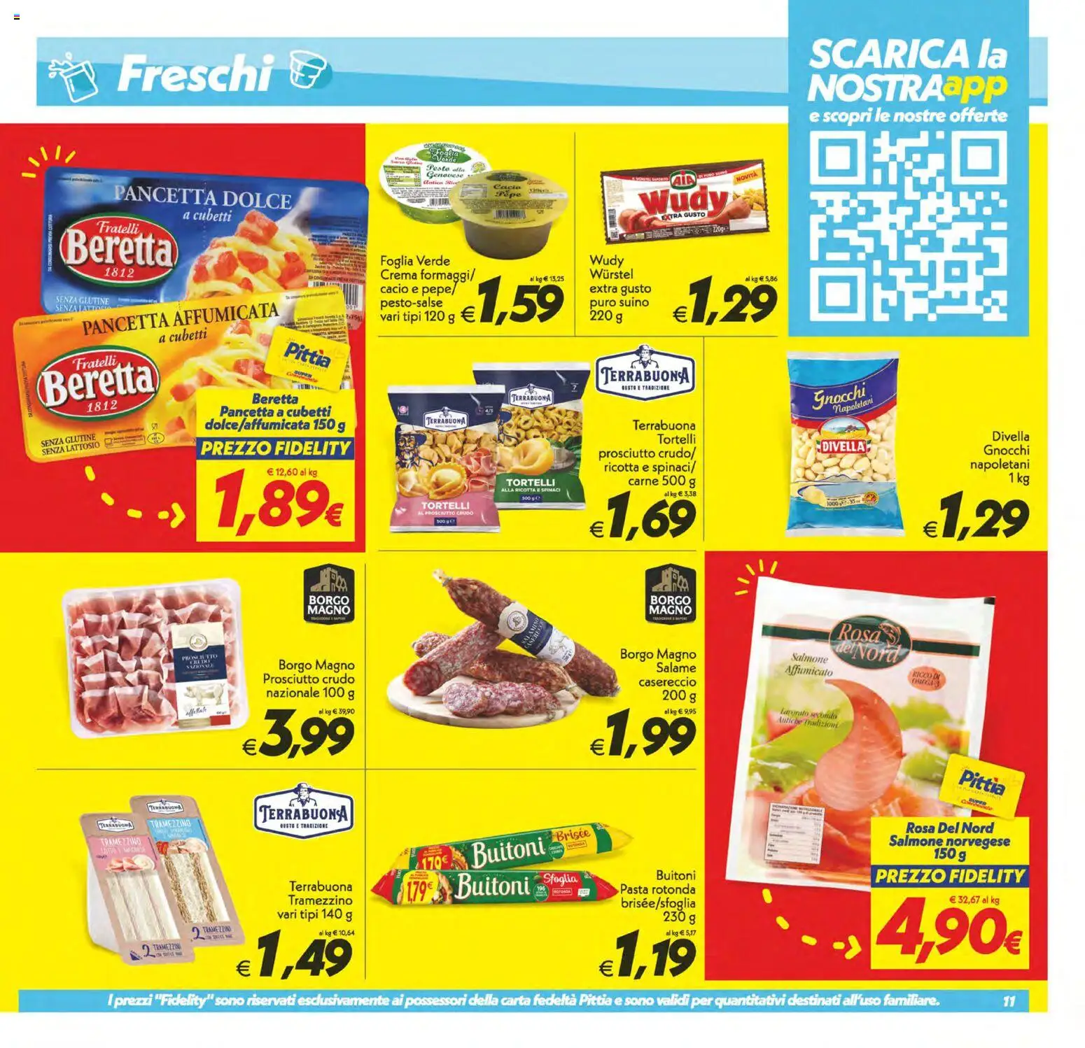 Volantino SuperConveniente del 25/09/2026 | Pagina: 11 | Prodotti: Prosciutto Crudo, Prosciutto, Pesto, Senza lattosio