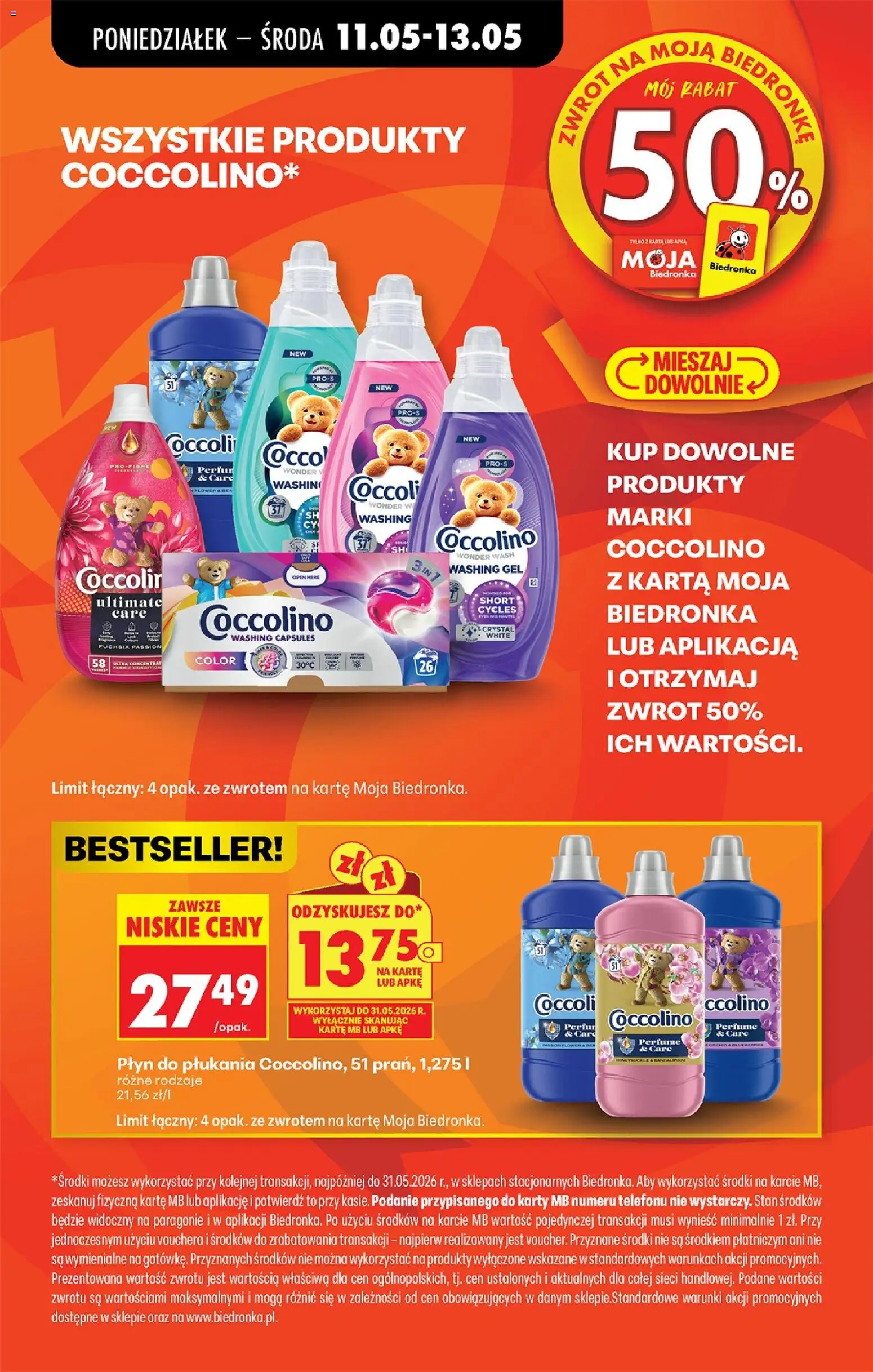 Biedronka Polsko leták od 11.05.2026 | Strana: 97 | Produkty: Coccolino, Karty, Stan