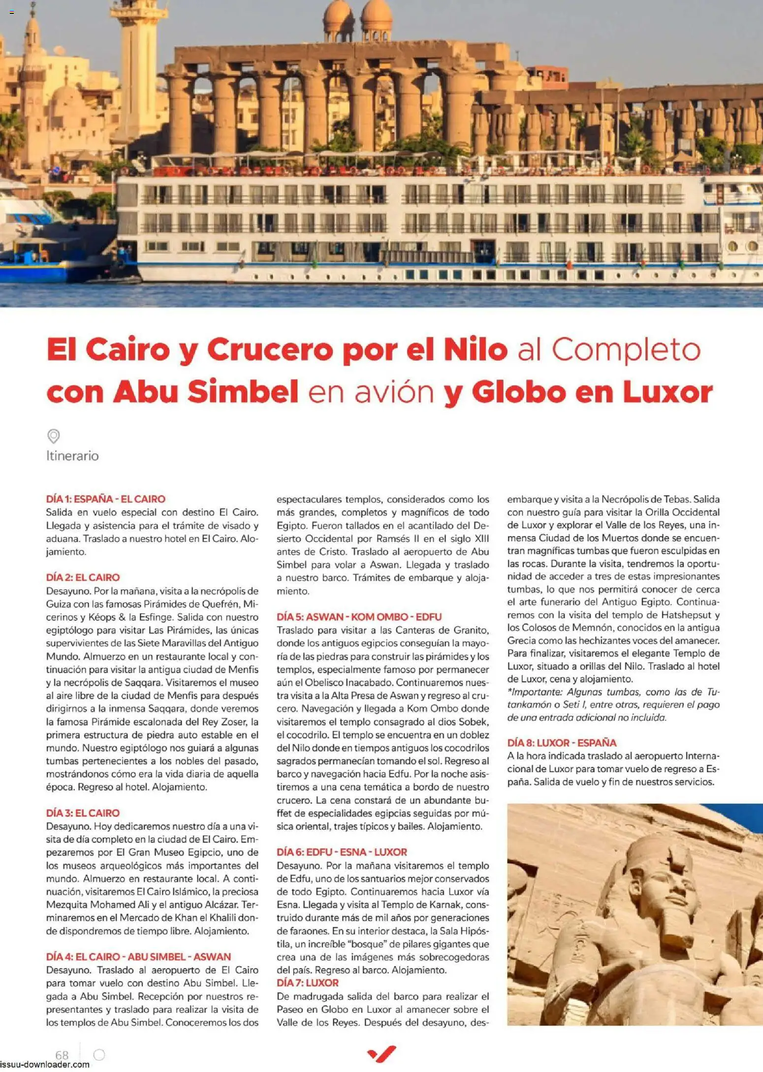 Halcón Viajes Egípto │ válido desde el 06/07/2026 | Página: 68 | Productos: Navegación