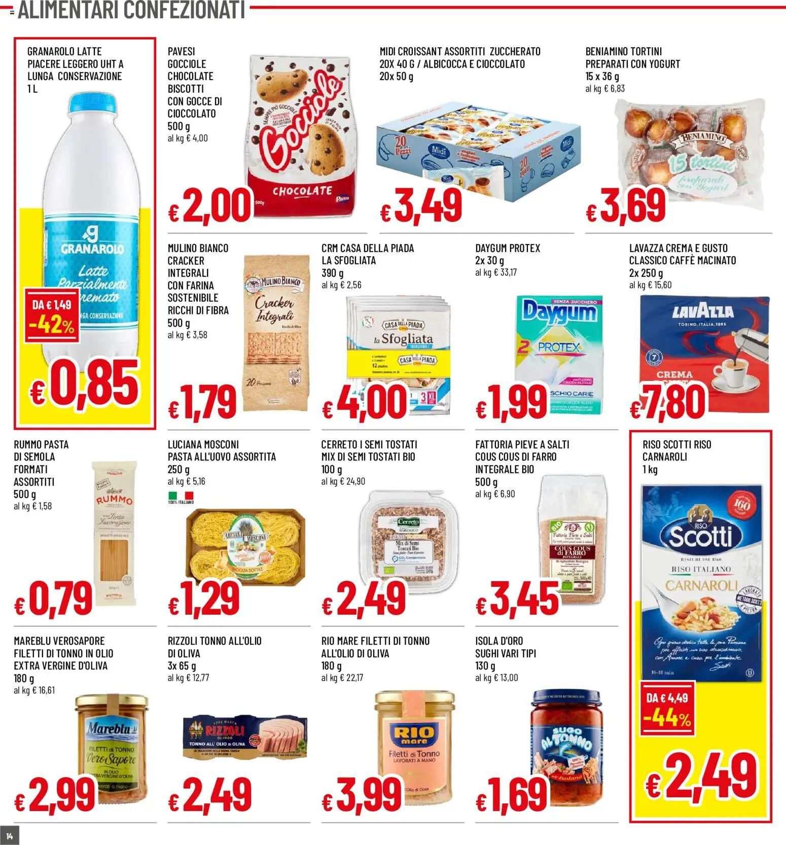 Volantino Galassia del 18/06/2026 | Pagina: 14 | Prodotti: Riso, Latte, Lavazza, Macinato