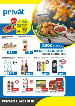 PRIVÁT Déli vármegyék - amely érvényes a következő dátumtól: 2026.10.01.