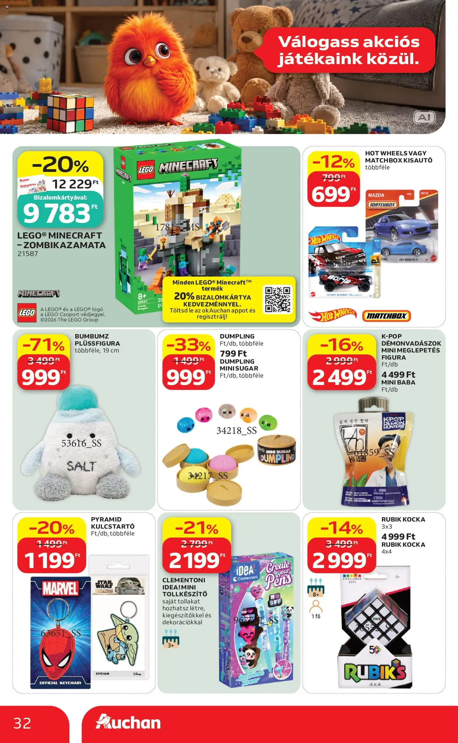 Auchan akciós ujság - amely érvényes a következő dátumtól: 2026.08.21. | Oldal: 32