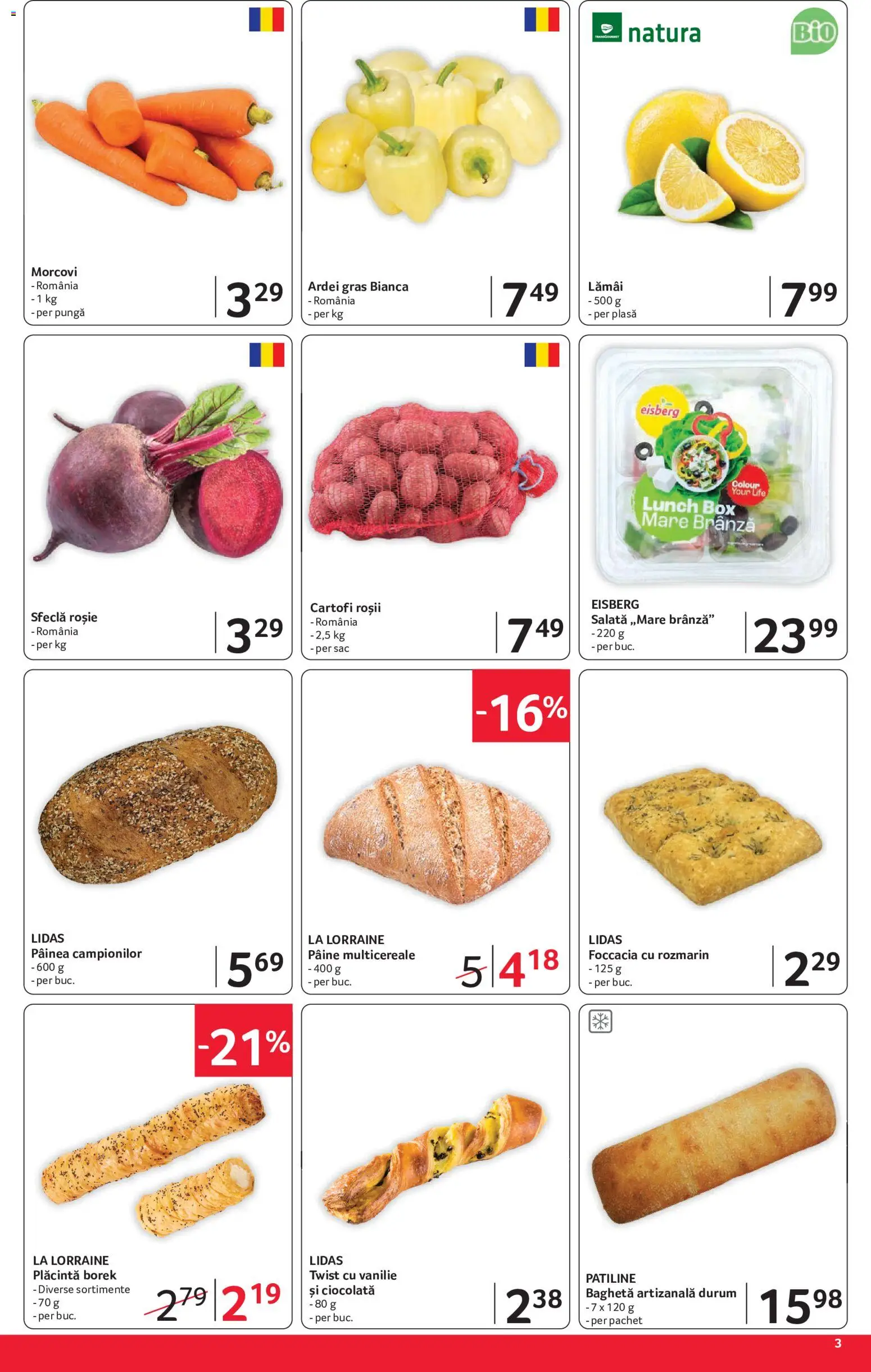 Noul catalog Selgros – valabil de la 24.07.2026 | Pagină: 3 | Produse: Pungă, Plăcintă, Brânză, Sfeclă
