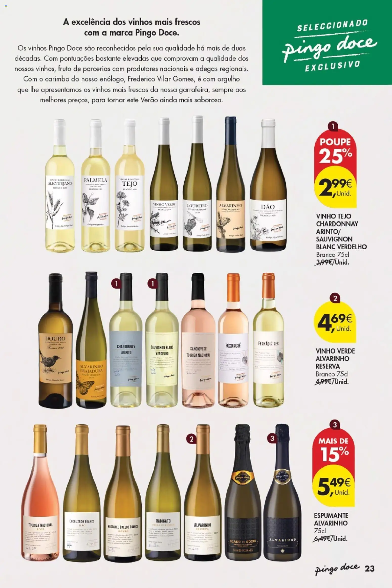 Pingo Doce Vinhos Frescos │ válido de 30/06/2026 | Página: 23 | Produtos: Espumante, Vinho