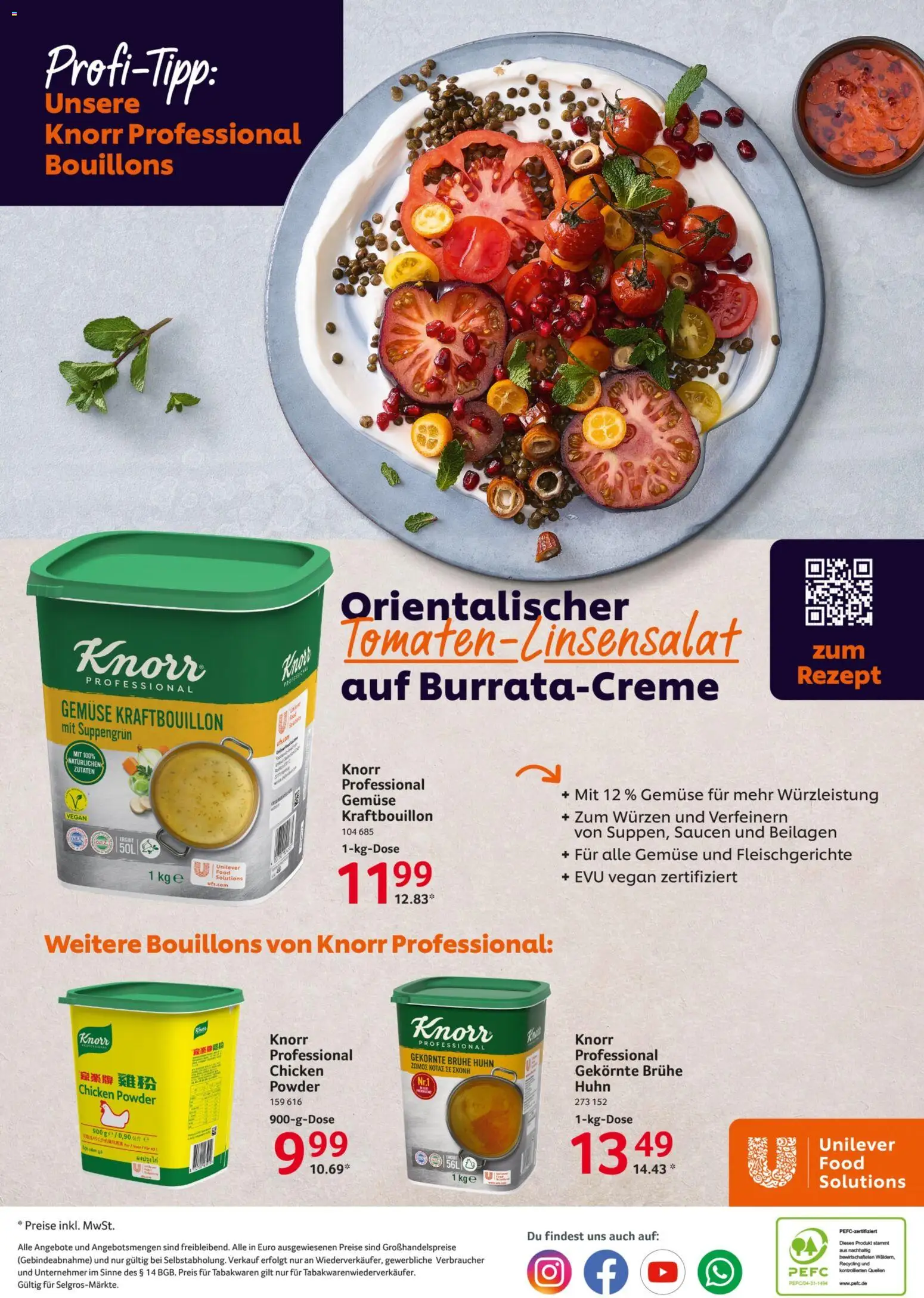 Selgros Gastronomie – gültig ab 28.05.2026 | Seite: 28 | Produkte: Knorr, Gemüse