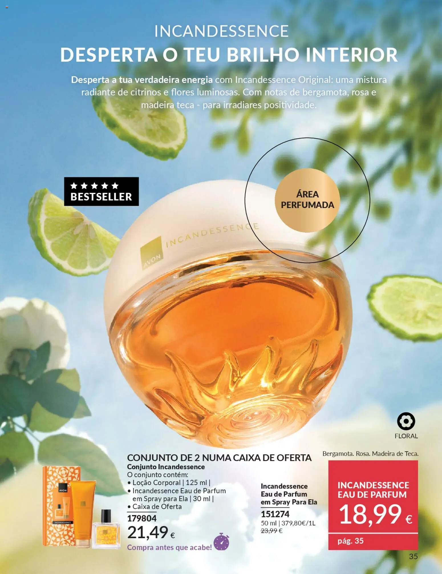 Catálogo Avon Campanha 4 │ válido de 01.04.2026 | Página: 35 | Produtos: Flores, Caixa