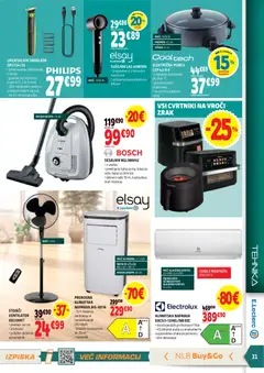 E.leclerc katalog akcije – veljaven od 08.07.2026 | Stran: 31 | Izdelki: Termostat, Ventilator, Prevleka, Časovnik