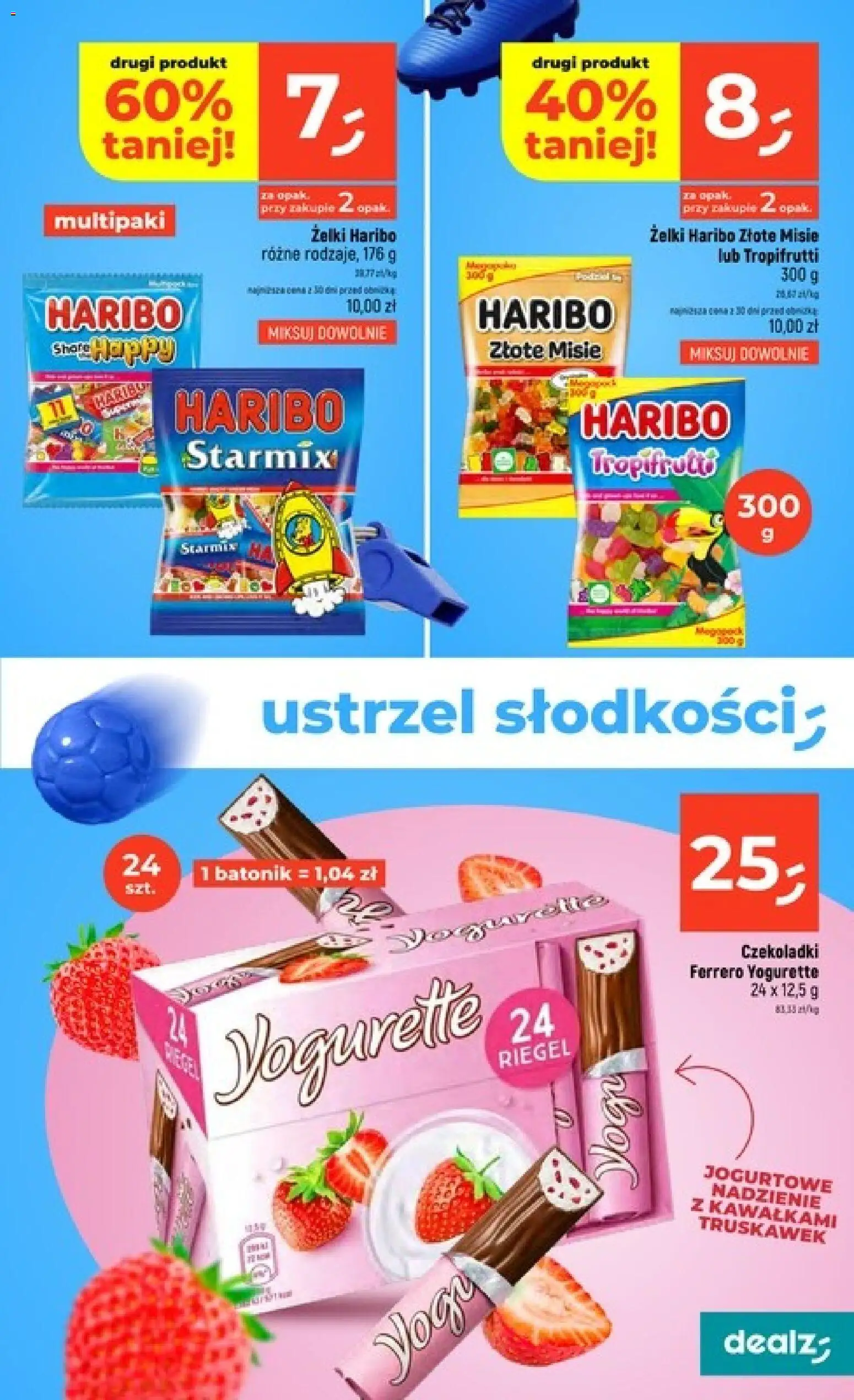 Dealz gazetka od 11.06.2026 | Strona: 17 | Produkty: Żelki haribo, Czekoladki, Żelki
