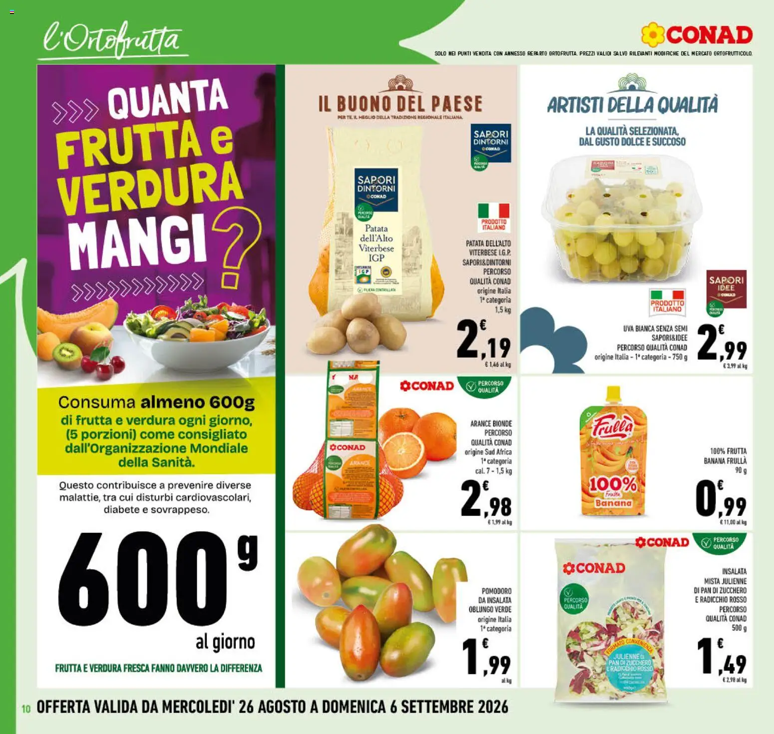 Volantino Conad del 26/08/2026 | Pagina: 10