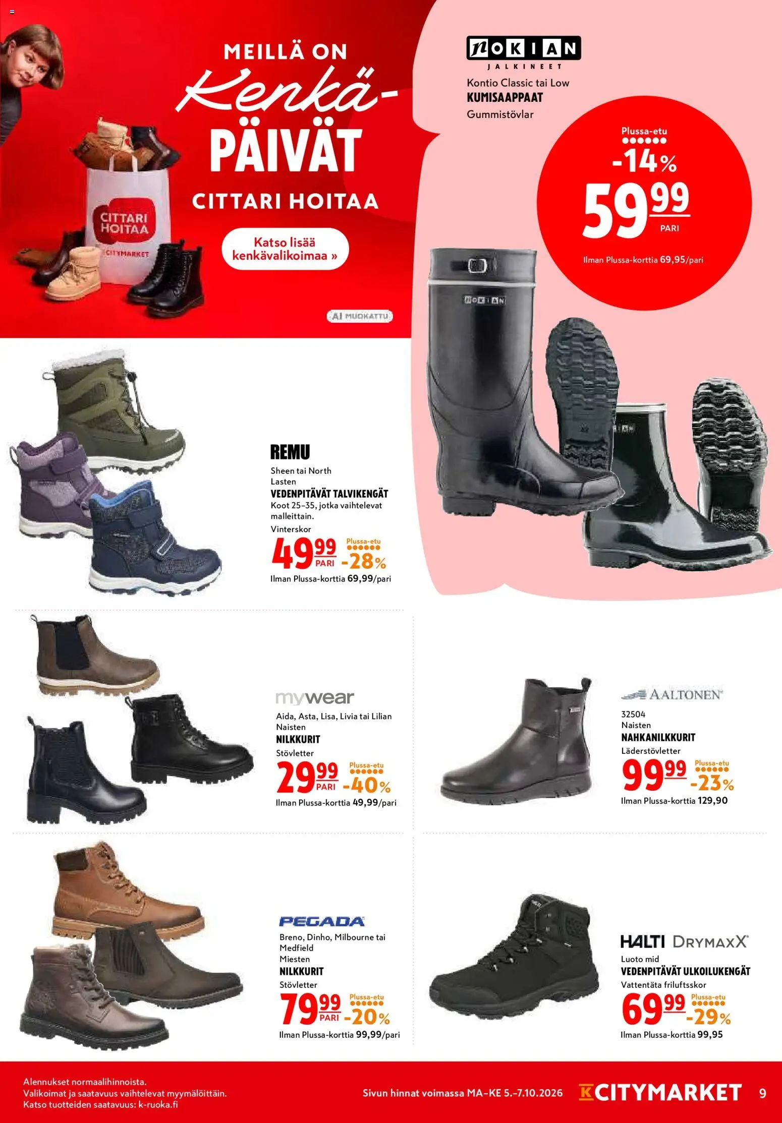 K-Citymarket tarjoukset – voimassa 05/10/2026 alkaen | Sivu: 9