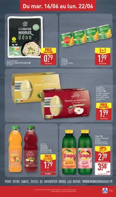 Aldi - Prévisualisation de Aldi catalogue valide à partir de 16.06.2026 | Page: 17 | Produits: Pomme, Mais, Nouilles, Ananas