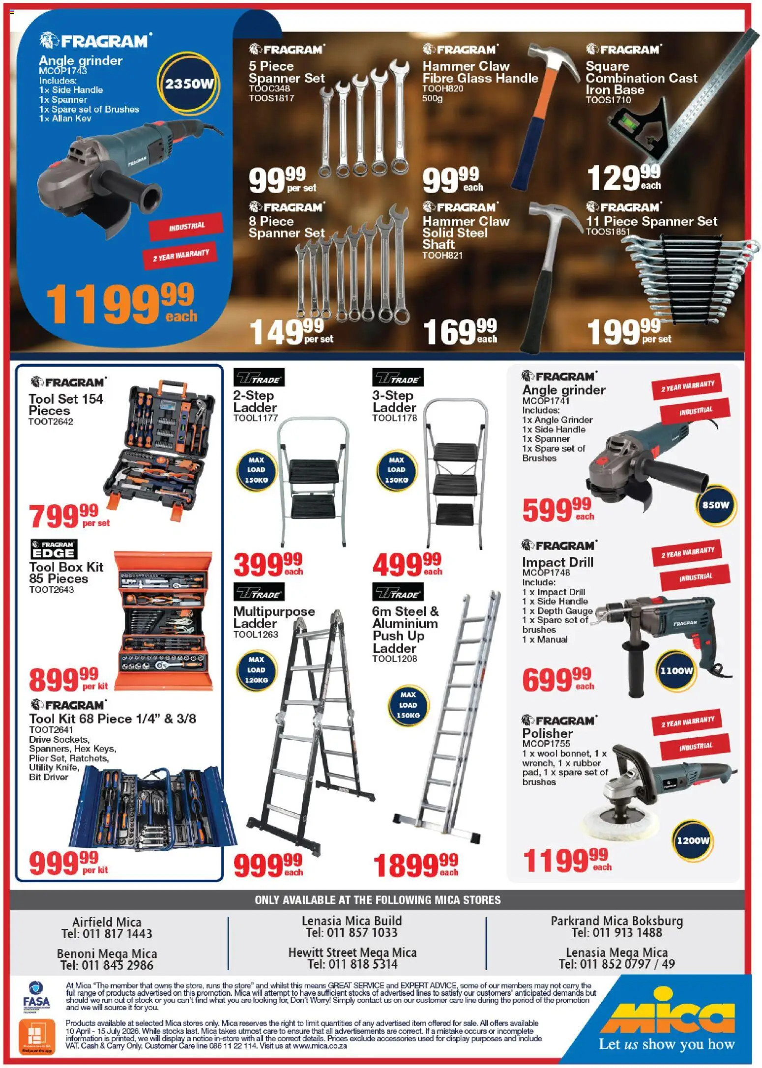 New MICA catalogue – valid from 10.04.2026 | Page: 4 | Products: Iron, Drill, Box, Stock