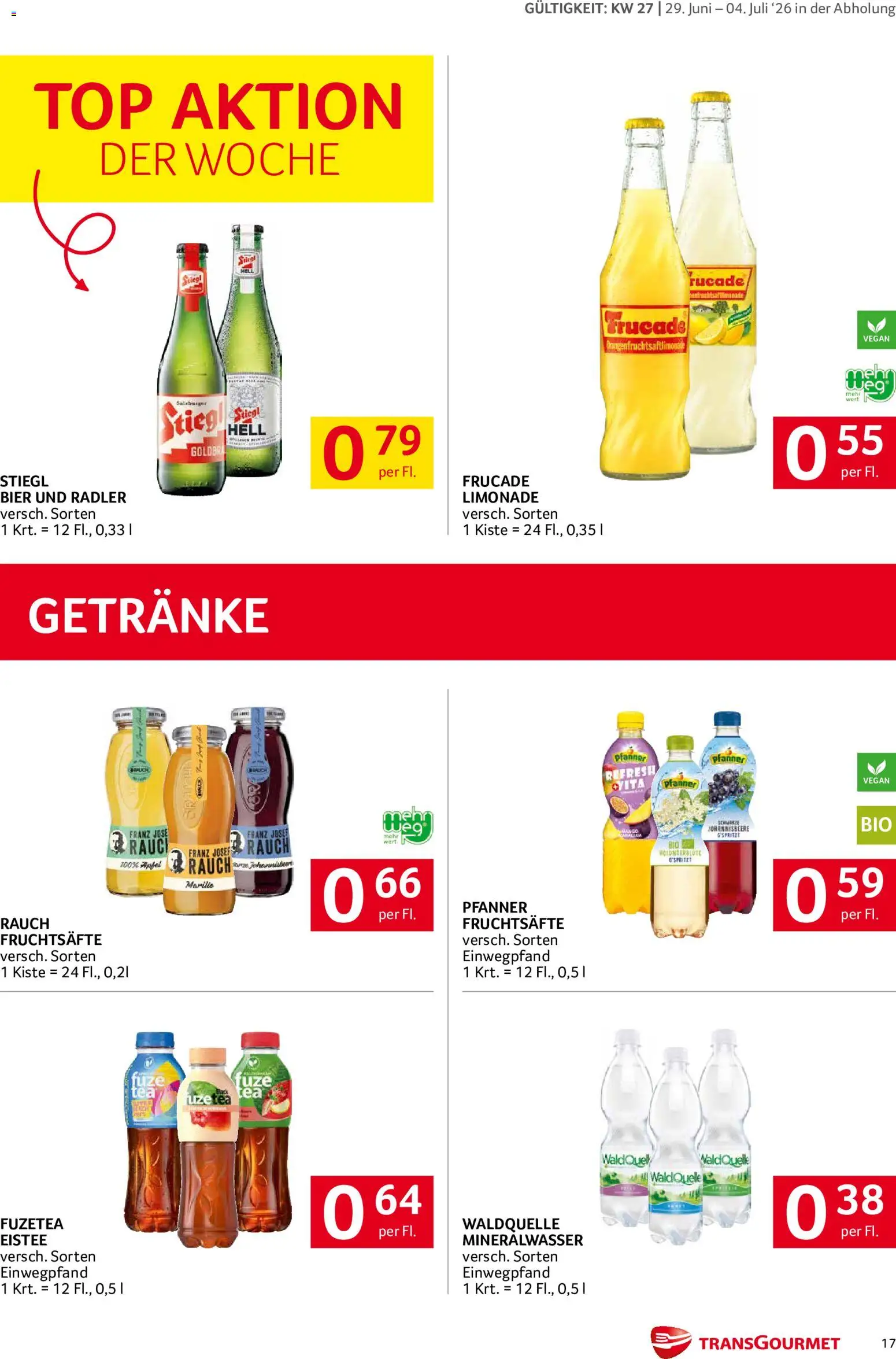 Transgourmet Flugblatt gültig ab 29.06.2026 | Seite: 17