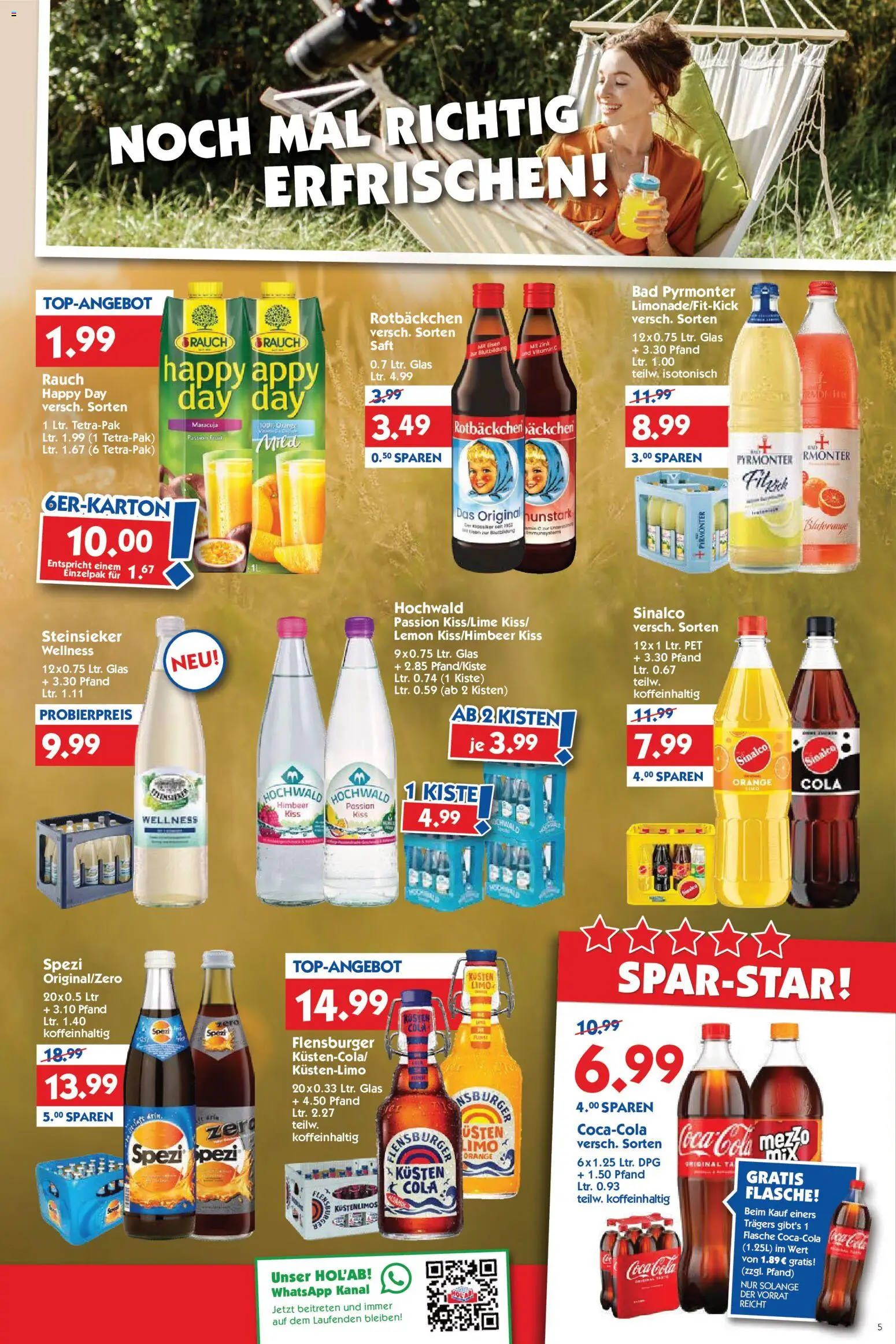 HOL’AB! Prospekt – gültig ab 21.09.2026 | Seite: 5 | Produkte: Coca cola, Cola, Bad, Flensburger
