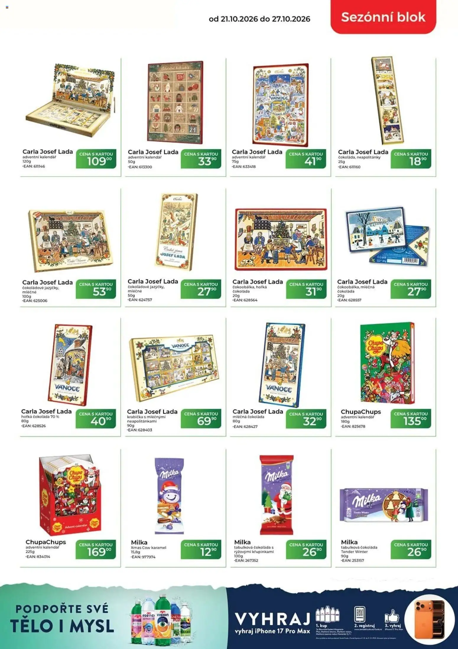 Tamda Foods leták od 21.10.2026 | Strana: 3 | Produkty: Milka, Krabička, Iphone, Blok